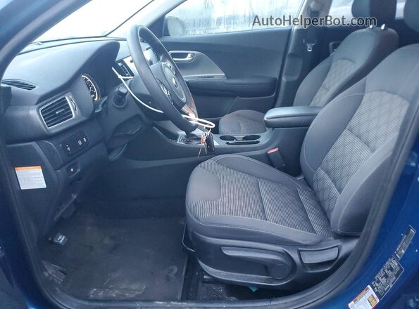 KNDCB3LC4J5207042 2018 KIA NIRO Синий Вид салона спереди