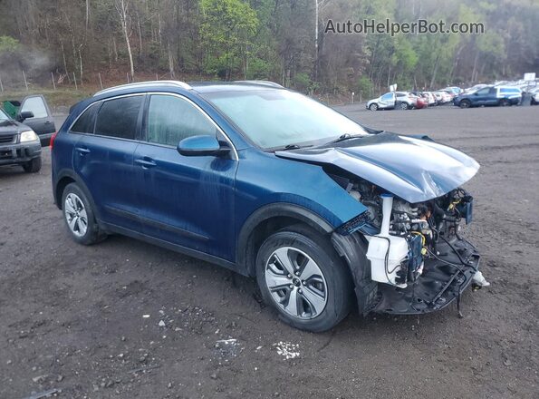 KNDCB3LC4J5207042 2018 KIA NIRO Синий Передняя правая четверть