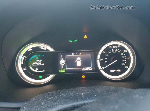 KNDCB3LC4J5207042 2018 KIA NIRO Синий Вид щитка приборов