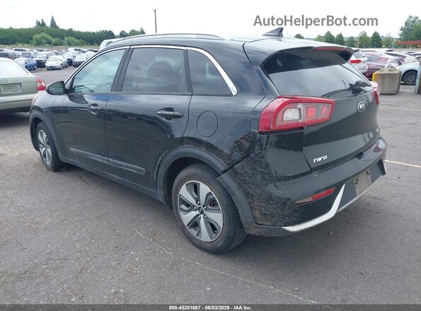 KNDCB3LC5H5072065 2017 KIA NIRO Black უკანა მარცხენა
