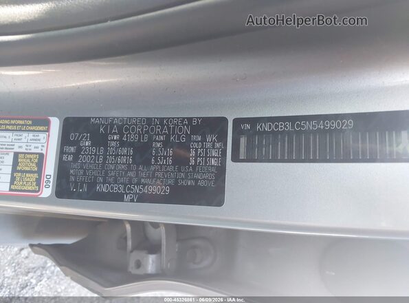 KNDCB3LC5N5499029 2022 KIA NIRO Silver Vista del compartimento del motor