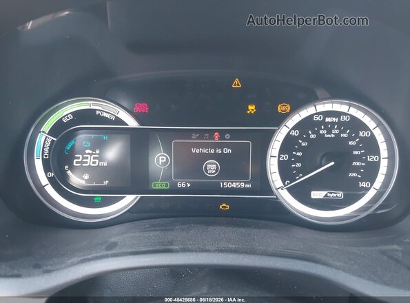 KNDCB3LC6J5153078 2018 KIA NIRO Серебряный Вид задних сидений