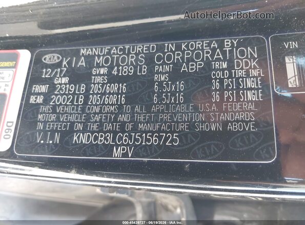 KNDCB3LC6J5156725 2018 KIA NIRO Black Вид підкапотного простору