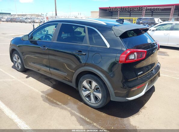 KNDCB3LC6J5210296 2018 KIA NIRO Черный Задняя левая четверть