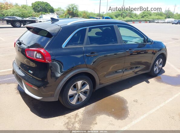 KNDCB3LC6J5210296 2018 KIA NIRO Черный Задняя правая четверть
