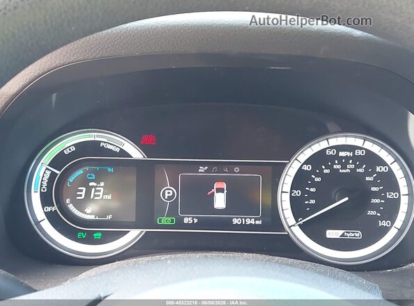 KNDCB3LC6J5210296 2018 KIA NIRO Черный Вид задних сидений