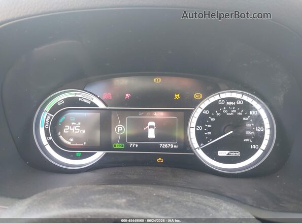 KNDCB3LC6K5352603 2019 KIA NIRO Red უკანა სავარძლების ხედი