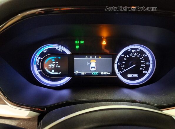 KNDCB3LC6N5540459 2022 KIA NIRO Silver Instrument cluster view
