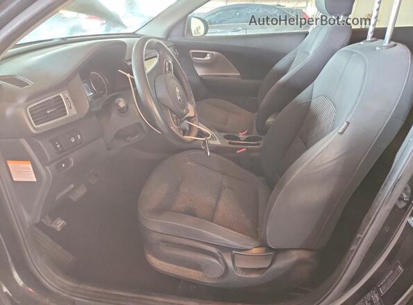 KNDCB3LC8K5266032 2019 KIA NIRO Black Widok wnętrza z przodu