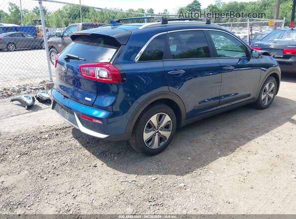 KNDCB3LC8K5351128 2019 KIA NIRO Синий Задняя правая четверть
