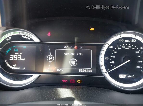 KNDCB3LC8K5351128 2019 KIA NIRO Синий Вид задних сидений