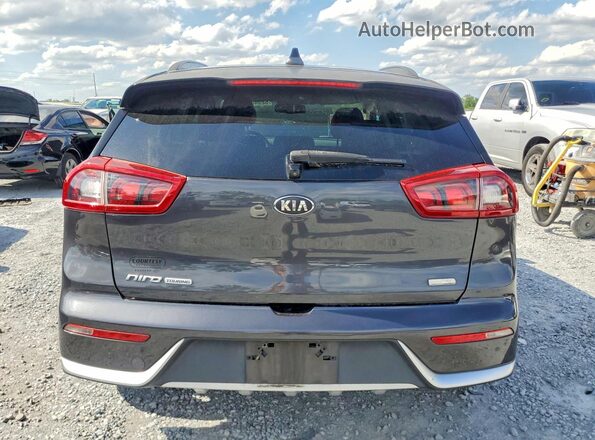 KNDCC3LC0J5141196 2018 KIA NIRO Gray Вид ззаду