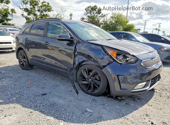 KNDCC3LC0J5141196 2018 KIA NIRO Gray Передня права чверть