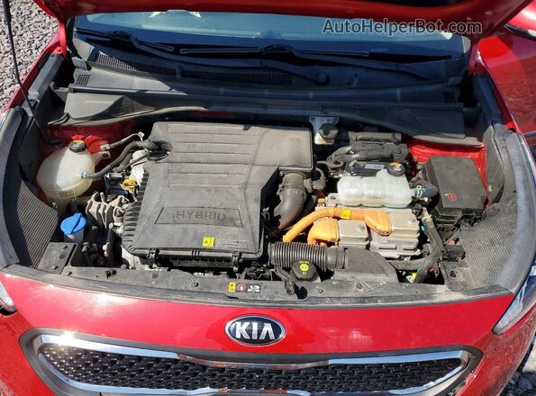 KNDCC3LC0K5322672 2019 KIA NIRO Red Вид підкапотного простору