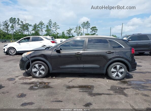 KNDCC3LC1H5069791 2017 KIA NIRO Dark Brown Widok wnętrza 360 stopni