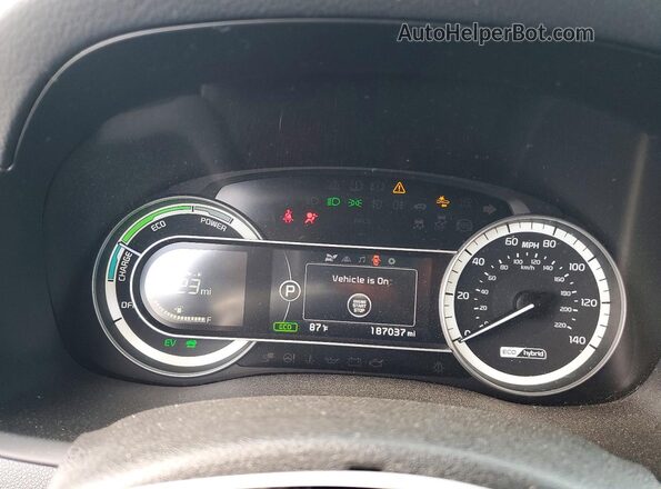KNDCC3LC1K5300955 2019 KIA NIRO Black 