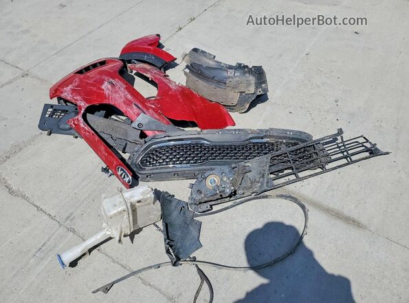 KNDCC3LC2H5098569 2017 KIA NIRO Красный Вид подкапотного пространства