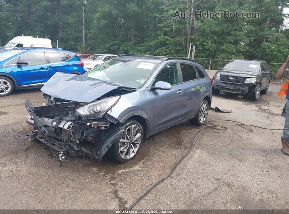 KNDCC3LC2N5502272 2022 KIA NIRO Blue წინა მარცხენა ხედი სამი მეოთხედიდან