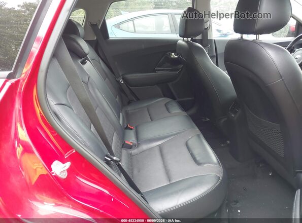 KNDCC3LC3H5047761 2017 KIA NIRO Red Widok naklejki z numerem VIN