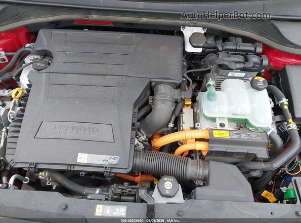 KNDCC3LC3H5047761 2017 KIA NIRO Red Widok z tyłu