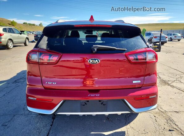 KNDCC3LC3H5072367 2017 KIA NIRO Red უკანა ხედი