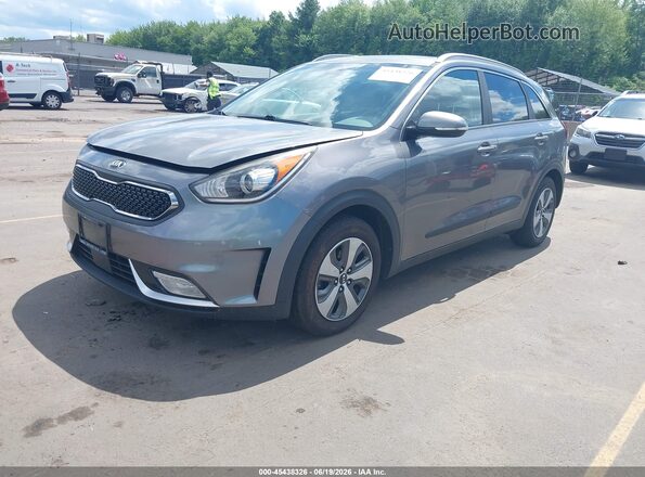 KNDCC3LC4H5066822 2017 KIA NIRO Gray 