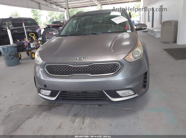 KNDCC3LC4J5108539 2018 KIA NIRO Gray Widok zestawu wskaźników