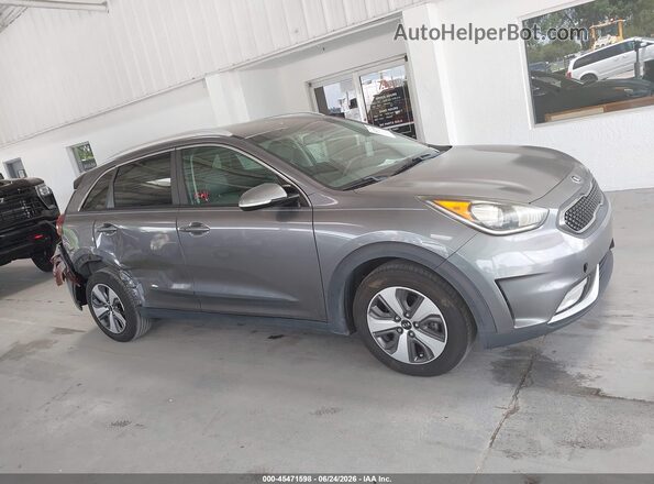 KNDCC3LC4J5108539 2018 KIA NIRO Gray Widok wnętrza z tyłu