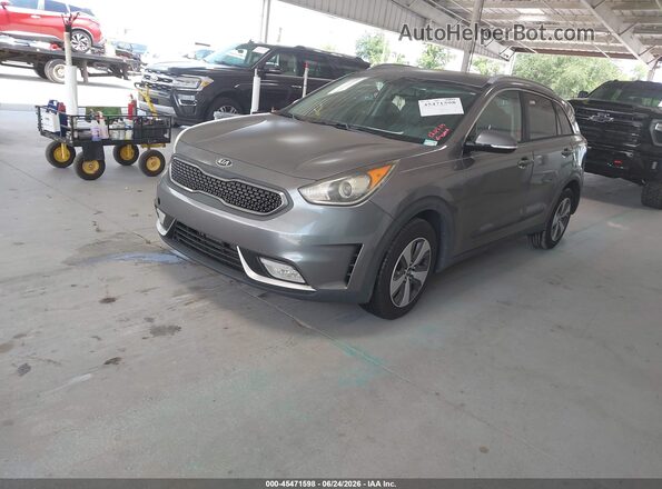 KNDCC3LC4J5108539 2018 KIA NIRO Gray Przód lewy