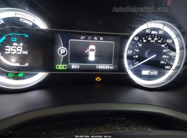 KNDCC3LC4J5108539 2018 KIA NIRO Gray Widok tylnych siedzeń