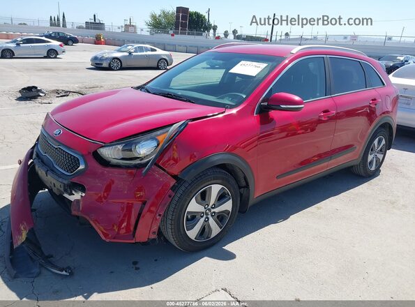 KNDCC3LC5J5143378 2018 KIA NIRO Red Przód lewy