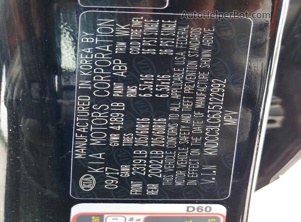 KNDCC3LC6J5122992 2018 KIA NIRO Black 