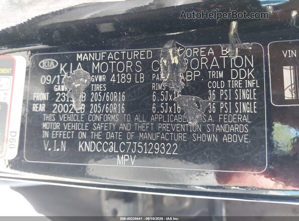 KNDCC3LC7J5129322 2018 KIA NIRO Black Widok komory silnika