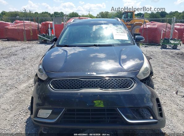 KNDCC3LC7J5129322 2018 KIA NIRO Black Widok zestawu wskaźników
