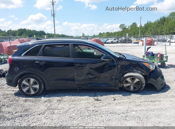 KNDCC3LC7J5129322 2018 KIA NIRO Black Widok wnętrza z tyłu