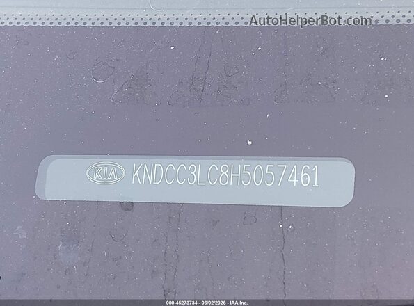 KNDCC3LC8H5057461 2017 KIA NIRO Gray Շարժիչի բաժամունքի տեսք