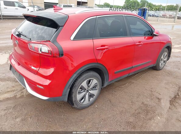 KNDCC3LC8J5153905 2018 KIA NIRO Красный Задняя правая четверть