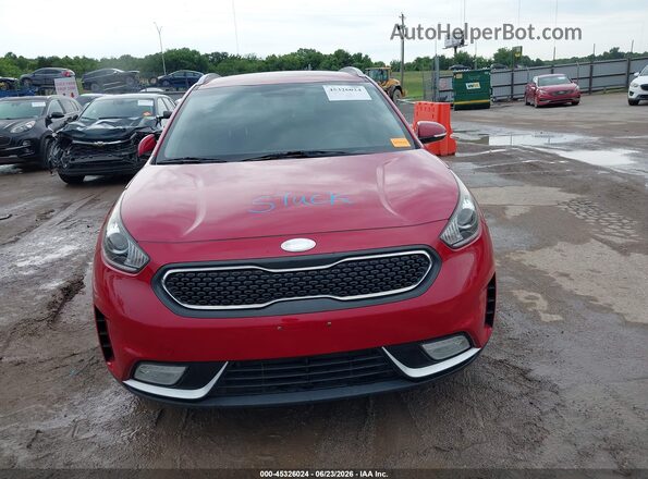 KNDCC3LC8J5153905 2018 KIA NIRO Красный Вид щитка приборов