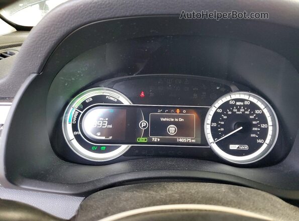 KNDCC3LC9J5141195 2018 KIA NIRO Угольный Вид щитка приборов