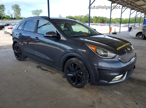 KNDCC3LC9J5141195 2018 KIA NIRO Угольный Передняя правая четверть