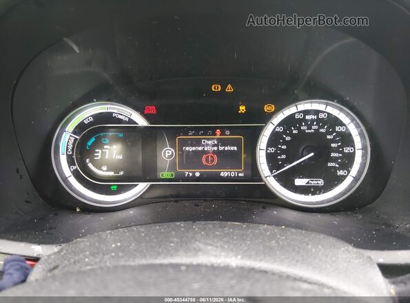KNDCC3LC9J5152343 2018 KIA NIRO Gray უკანა სავარძლების ხედი