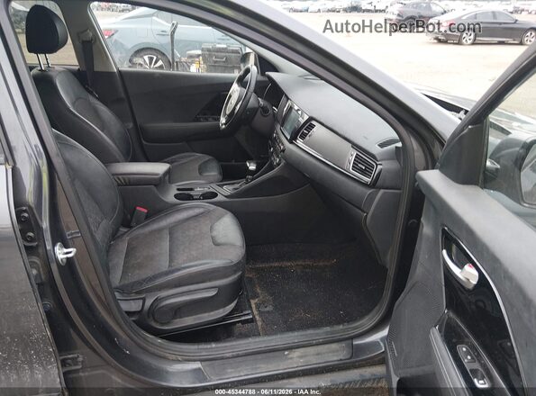 KNDCC3LC9J5152343 2018 KIA NIRO Gray წინა სალონის ხედი