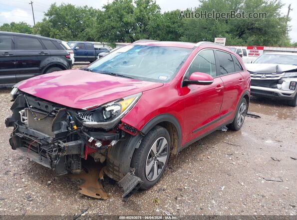 KNDCC3LCXH5053329 2017 KIA NIRO Red Przód lewy
