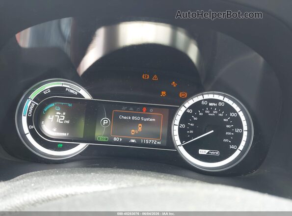 KNDCC3LCXH5053329 2017 KIA NIRO Red Widok tylnych siedzeń