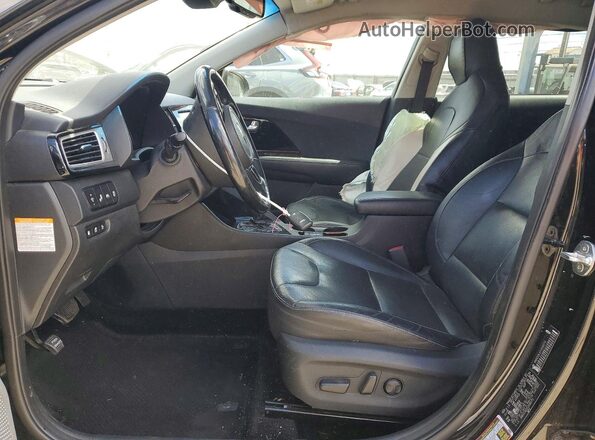KNDCC3LD7J5160711 2018 KIA NIRO Black Vista interior delantera