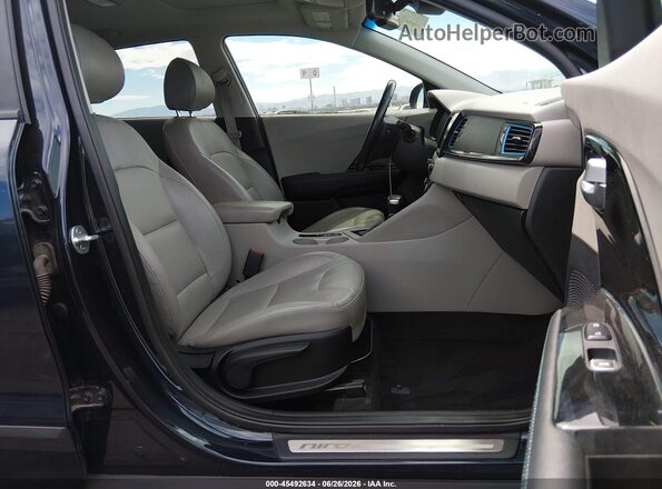 KNDCC3LD9K5330973 2019 KIA NIRO PLUG-IN HYBRID Dark Blue Вид салону спереду