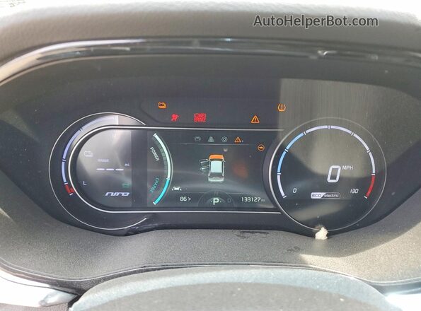 KNDCC3LG2N5160146 2022 KIA NIRO Blue Widok zestawu wskaźników