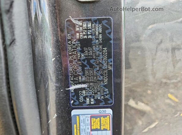 KNDCC3LG3N5160284 2022 KIA NIRO Gray 