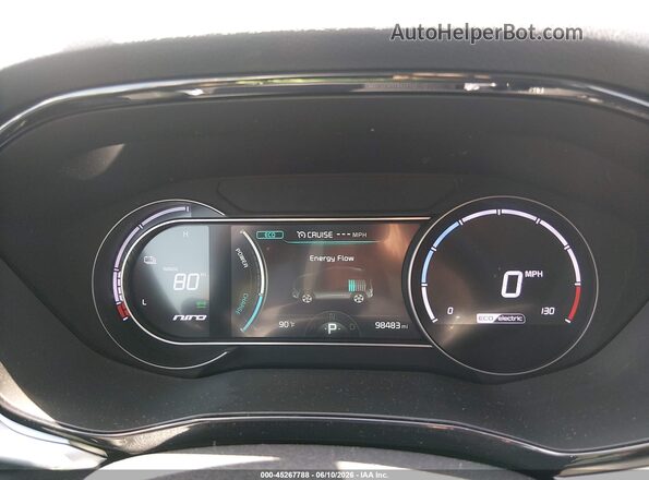KNDCC3LG5N5142224 2022 KIA NIRO EV Black Հետևի նստատեղերի տեսք