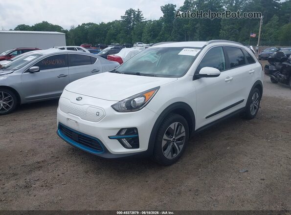 KNDCC3LG7K5021058 2019 KIA NIRO EV White Առջևի ձախ երեք քառորդ տեսարան